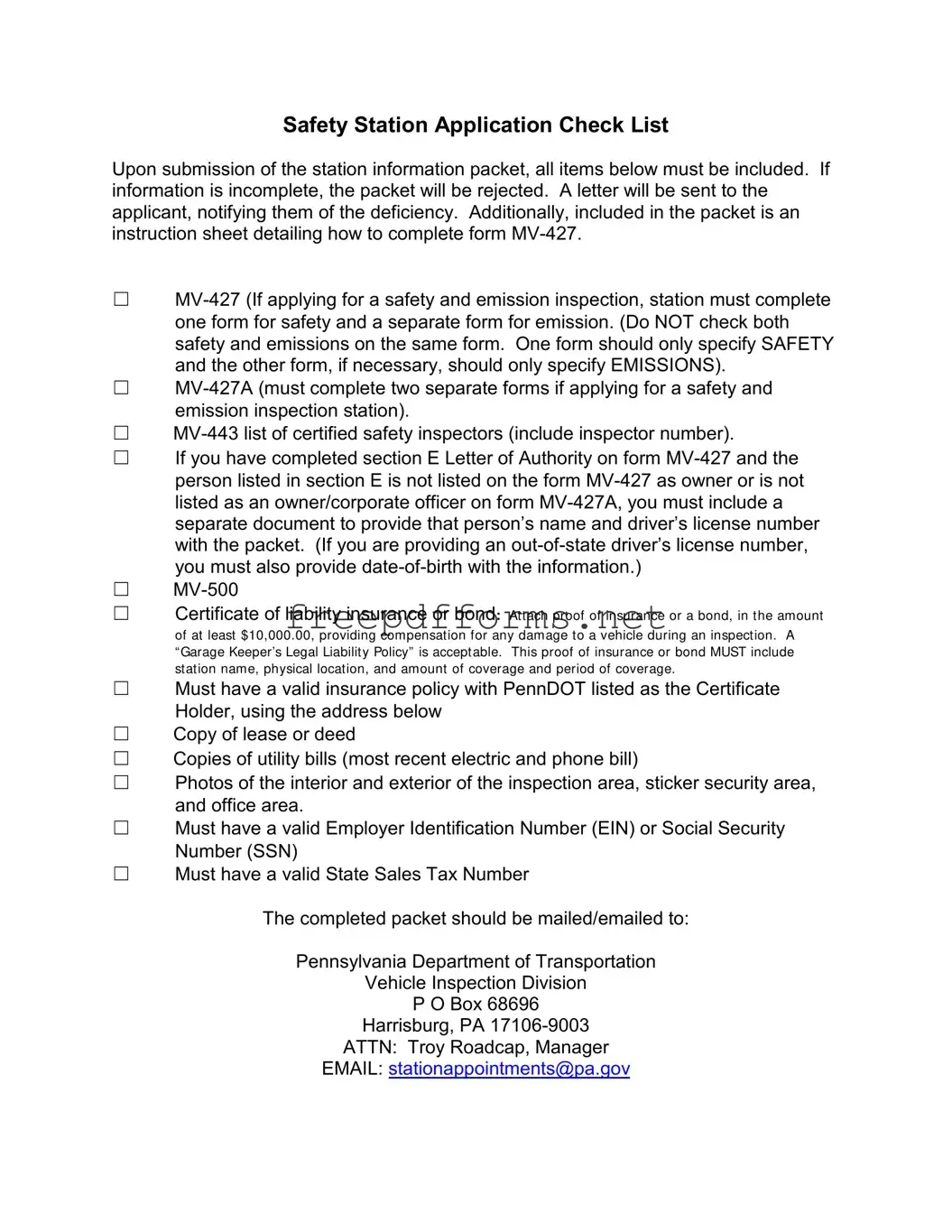 Fill a Valid Mv 427 Penndot Template