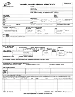 Fill a Valid Acord 130 Template