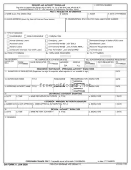 Fill a Valid Da 31 Template