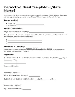 Corrective Deed Template