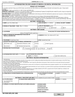 Fill a Valid DD 2870 Template