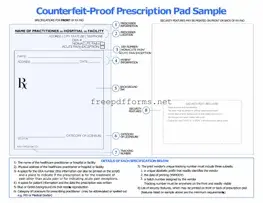 Fill a Valid Prescription Pad Template
