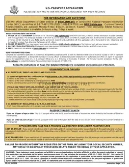 Fill a Valid DS-11 U.S. Passport application Template