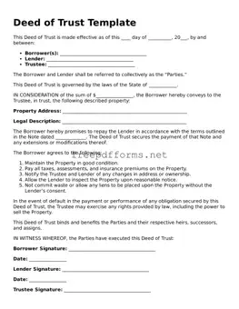 Deed of Trust Template