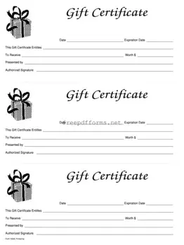 Fill a Valid Gift Certificate Template