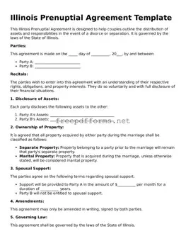 Free Prenuptial Agreement Form for Illinois State
