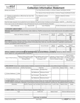 Fill a Valid IRS 433-F Template