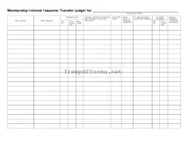 Fill a Valid Membership Ledger Template