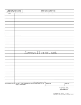 Fill a Valid Progress Notes Template