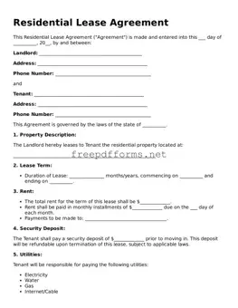 Lease Agreement Template