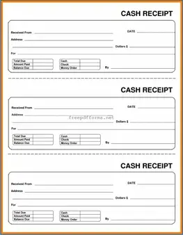 Fill a Valid Cash Receipt Template