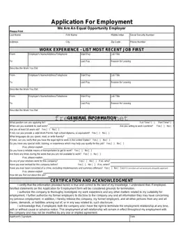 Fill a Valid Spanish Application Employment Template