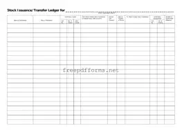 Fill a Valid Stock Transfer Ledger Template