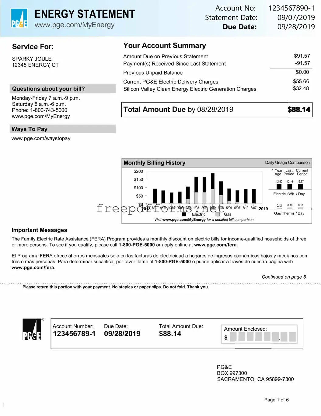 Fill a Valid Utility Bill Template